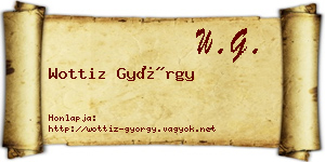 Wottiz György névjegykártya